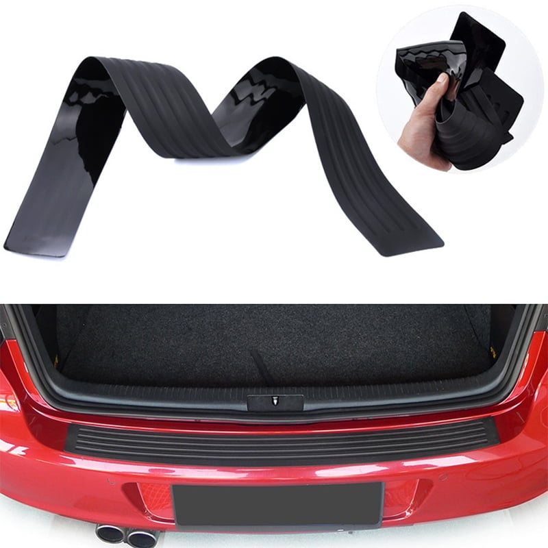 Rubber Car Door Scuff Sill Cover Rear Bumper Trunk Anti-scratch Protector Pads 