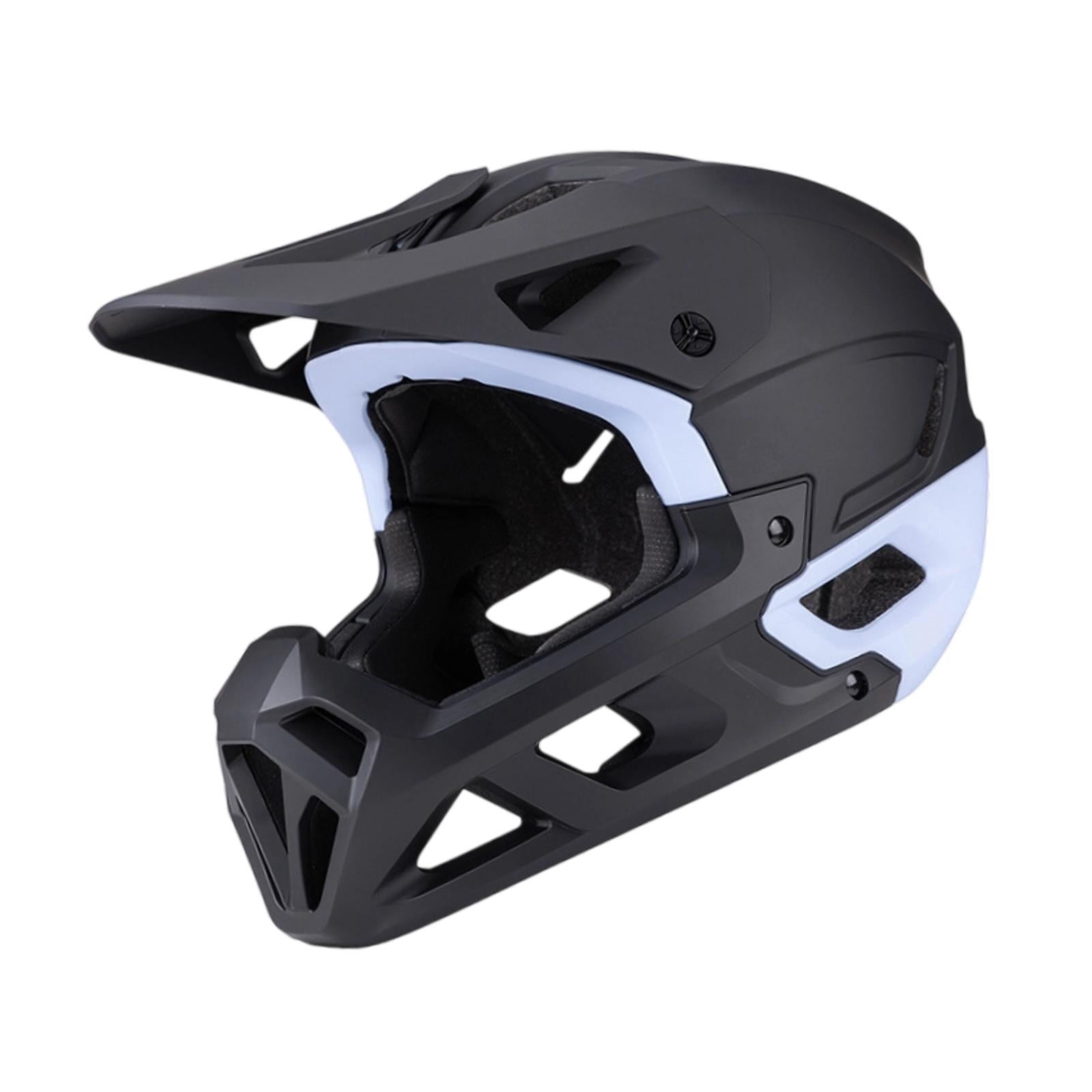 Dualoai Mountain Bike Helmet Mountain & Road , Lightweight, Ventilation, Breathable with Removable Chin Pad, Cycling Helmet Black Blue