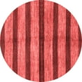 thumbnail image 1 of Ahgly Company Machine Washable Indoor Round Oriental Red Modern Area Rugs, 5' Round, 1 of 4