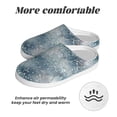 thumbnail image 6 of Fotbe enchanted winter snowflake holly Pattern Women's Fuzzy Curly Fur Memory Foam Loafer Slippers Indoor Outdoor Slippers Winter Home Shoes-39/40, 6 of 7