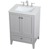 24 inch Single Bathroom Vanity in Grey