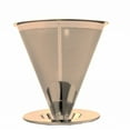 thumbnail image 2 of GoldTone Brand Paperless Pour Over Coffee Filter - Reusable Stainless Steel Pour Over Coffee Filter - Pour Over Coffee Dripper and 1 OZ Coffee Scoop (8-12 Cup), 2 of 3