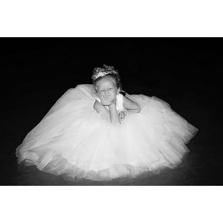 - LAMINATED POSTER Gown Child Wedding Portrait Dress Flower Girl Poster Print 24 x 36