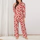 thumbnail image 2 of Balery Cute Strawberry Conjunto de Pijama con Estampado para Mujer, Conjunto de Dos Piezas con Manga Larga, Ropa de Dormir Suave con Bolsillos, Pijamas Cómodos-Medium, 2 of 7