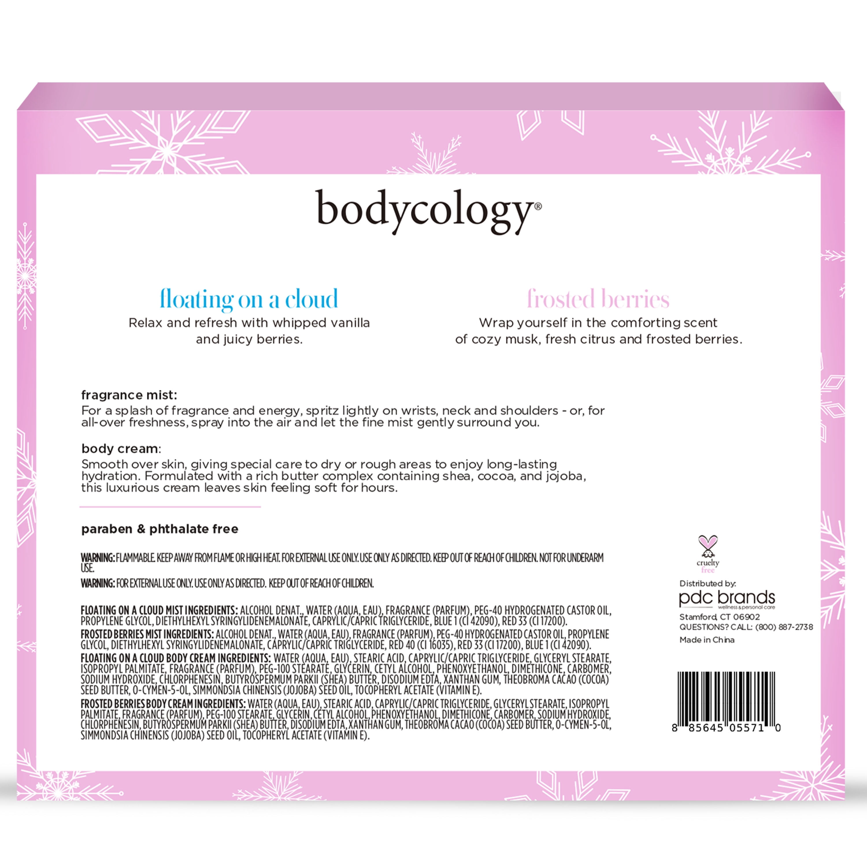 Bodycology Twice as Nice Holiday Layering Gift Set, 4 Piece