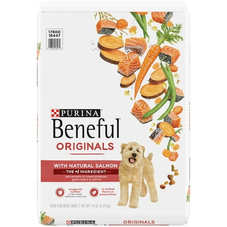 Purina Beneful Originals Natural Salmon Dry Dog Food, 14 lb Bag