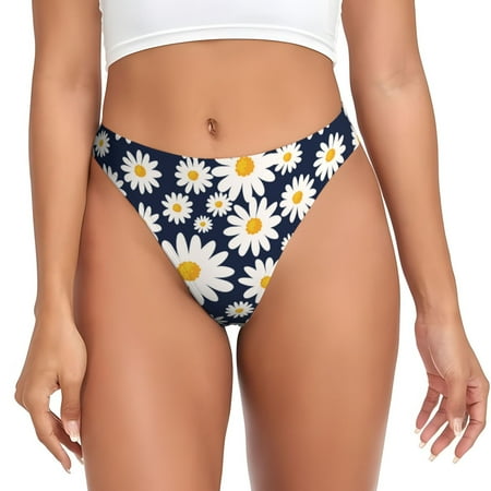 Sigee Daisy Floral for Women s G-String Panty  Low Rise  Soft Lace Perfect for Everyday Wear or Special Occasions-X-Small