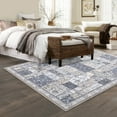 thumbnail image 7 of Geetinfly 8*10FT Area Rugs 8*10 Rug Washable Large Area Rug for Living Room Bedroom Rug Non Slip SoFT Area Rugs Patchwork Grey Rug Indoor Farmhouse Decor Floor Carpet Rug Gray-brown tone, 7 of 7