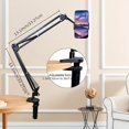 thumbnail image 4 of HLONK Embroidery Hoop Stand with 360° Rotatable Arm  3-in-1 Adjustable Clip Holder for Tablet and Mobile Phone  Multi-Purpose Metal Folding Bracket for Desk  Bed  and Kitchen Use - Fanta, 4 of 7