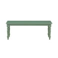 thumbnail image 3 of Boraam Carolina Backless Dining Entryway Bench - Equestrian Green Rubberwood Finish, 3 of 3