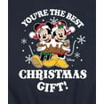 thumbnail image 3 of Disney - Youre The Best Christms Gift Mickey And Minnie - Men's Crew Fleece Sweatshirt Sweatshirt, 3 of 5