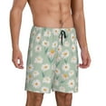 thumbnail image 2 of Sikiie Daisies Flowers Mens Pajama Shorts, Lightweight Lounge Pant with Pockets Soft Sleep Pj Shorts for MenLarge, 2 of 6