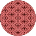 thumbnail image 1 of Ahgly Company Machine Washable Indoor Square Transitional Red Area Rugs, 3' Square, 1 of 7