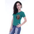 thumbnail image 2 of Moomaya T-shirt Col Rond pour Femmes Manches Courtes Poche à Sequins - KY, 2 of 6