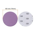 thumbnail image 2 of 40 Packs 120 Grit Purple Sanding Discs 3 Inch Hook and Loop Circular Sandpapers Wet Dry Polish, 2 of 6