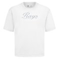 thumbnail image 2 of Men's Levelwear White Tampa Bay Rays Ethereal Oversized Luxe Signature Knit T-Shirt, 2 of 3
