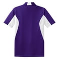 thumbnail image 6 of Sport-Tek Men's Side Block Performance Polo Shirt_Purple/White_5XL, 6 of 6