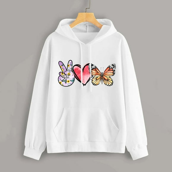 WILLBEST Hoodiess for women Womens Casual Printing Pullover Hooded Pocket Long Sleeve Sweatshirts clockwork orange Hoodies