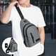 thumbnail image 1 of External USB Charging Chest Bag Men's Waist Bag Shoulder Messenger Bag, 1 of 6