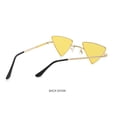 thumbnail image 3 of Y2K Punk Metal Style Small Triangular Hippie Sunglasses Metal Frame Tinted Colorful Lens Sun Glasses For Women Men Punk Shades Party Eyeglasses, 3 of 4