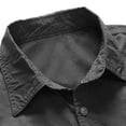 thumbnail image 6 of CQONEPT Men's Long Sleeve Tactical Shirt Ripstop UPF 50+ Top Breathable Button Down Outdoor Hiking Clothes with Pockets Gray XL, 6 of 7