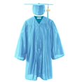 thumbnail image 1 of Odeerbi 3-12 Años Niños Niñas Vestido de Graduación Y Gorra de Color Sólido Brillante Vestido de Manga Larga de 2 Piezas Para La Ceremonia de Graduación, 1 of 3