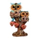thumbnail image 1 of Figura de búho, adorno de resina, colección de animales, artesanía, esculturas de búho para la entrada Naranja, 1 of 9