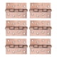 thumbnail image 5 of Bisagras de puerta, 6 piezas Bisagras de puerta Hardware Bisagras de puerta de aleación de zinc Bisagras de puerta para construcción robusta en el hogar, 5 of 14