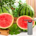 thumbnail image 2 of Cortador de sandía de acero inoxidable, abridor de melones, cortador y removedor de hueso de melón., 2 of 7