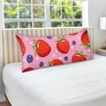 thumbnail image 6 of GZHJMY Strawberry Queen Pillowcase Super Soft Cozy Plush Pillow Case with Zipper for Sofa Bed Couch, 20 x 30 Inch, 6 of 7