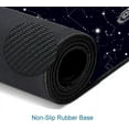 thumbnail image 4 of Large Gaming Mouse Pad with Stitched Edges, Black Constellation Desk Mat Extended Keyboard Pad, Non-Slip Rubber Base Desk Pad for Keyboard and Mouse, 31.5X11.8 inch, Sun and Moon, 4 of 6