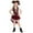 B-Brown709, variant on JAJAHO Carnival Girls Pirate Dress Up Outfit Off-Shoulder Flare Sleeve Layered Mini Dress With Leather Waistcoat Hat Boots 4 PCS Set Cute Dresses