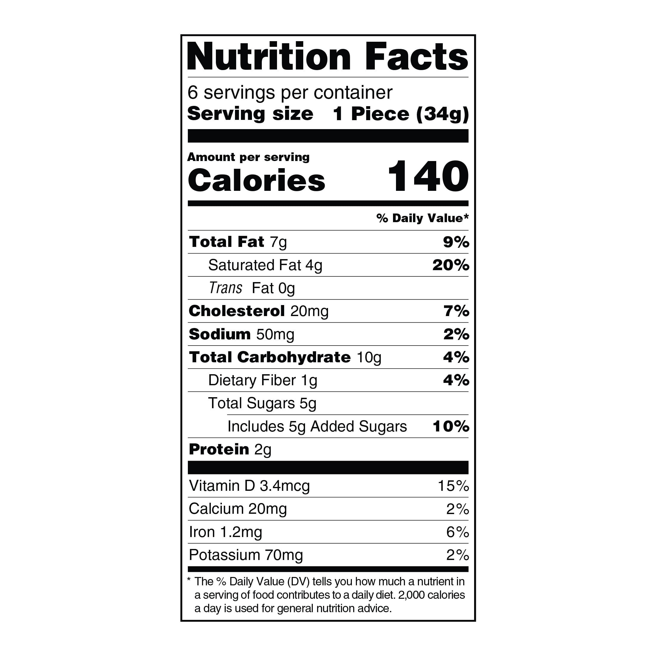HERSHEY’S Chocolate Caramel Brownie Bite, 7.2 oz. (Frozen)