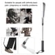 thumbnail image 1 of Calzador telescópico ajustable, dise?o de resorte flexible, calzador telescópico largo para Zapatos, Tenis, Botas y cualquier tipo de calzado, protege los pies y los zapatos contra la abrasión EOTVIA  No, 1 of 7