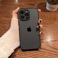 thumbnail image 3 of Luxury Matte Shockproof Case for iPhone 15 14 13 12 Mini 11 Pro X XS Max 7 8 Plus SE Clear Translucent Armor Soft Bumper Cover, 3 of 5