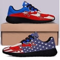 thumbnail image 3 of Puerto Rico USA Coqu Puerto Rican American flag Shoes Sneakers Black Size 8.5, 3 of 7