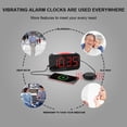 thumbnail image 2 of HUIYUE Loud Vibrating Alarm Clock, Digital Display, Dual Alarms, Hearing Impaired, 2 of 7