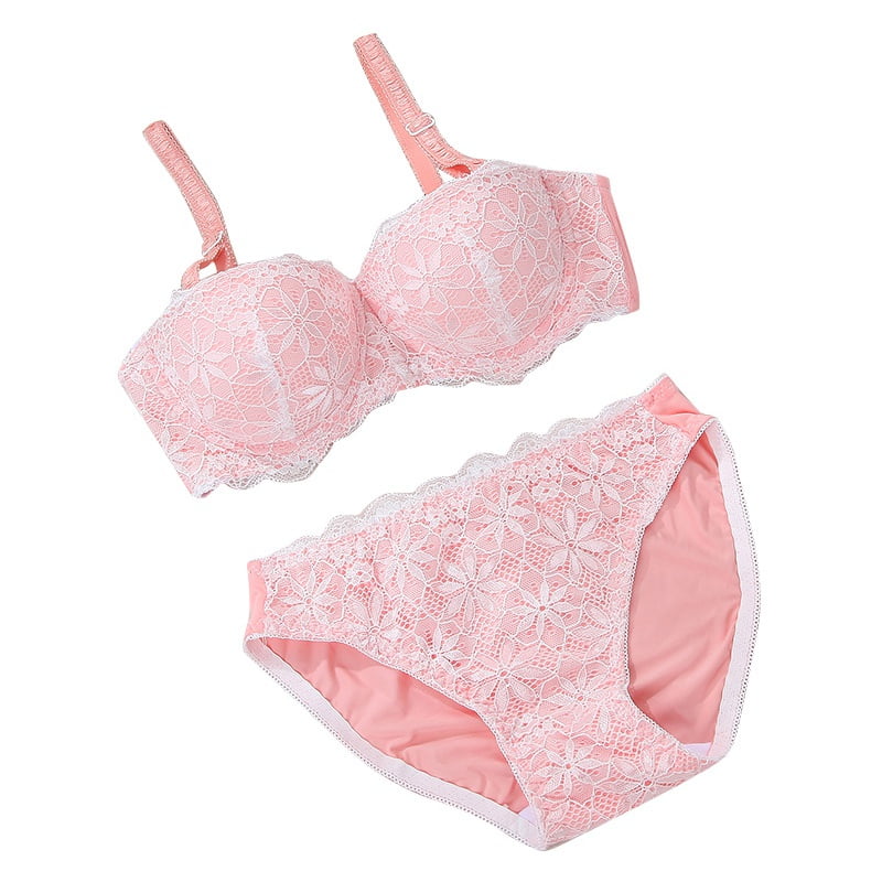 STRAW Underwear Women's Beautiful Back Gathers Small Breasts Shows Big  Thick Cup Bras Without Rims Close Breast Bras (Color : Pink, Size : 70A) :  : Clothing, Shoes & Accessories