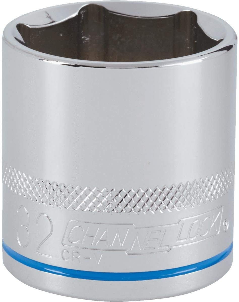 Channellock 1/2" Drive 10 mm 6-Point Shallow Metric Socket 