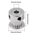 thumbnail image 3 of Tosuny 5Pzs Polea de Correa de Distribución 2GT 5mm / 8mm 20 Dientes de la Rueda de la polea de la Impresora 3D 6mm Cinturón Anchura de Sincronización20 Dientes 5mm) Khall DS01287-01, 3 of 6