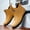 Yellow, variant on LIJCC Womens Ankle Rain Boots Anti-Slip Thick Sole Short Boot Outdoor Rubber Shoes Tote Rain Boots Comfortable Lightweight Casual Walking Fishing Garden Work Shoes