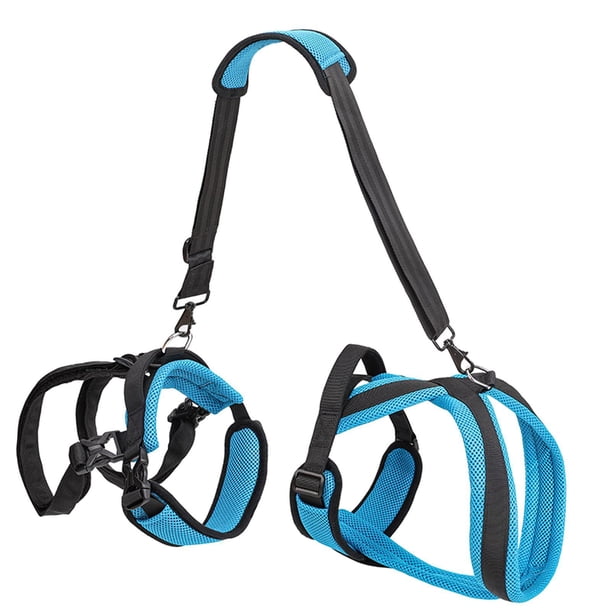 Greeniant Arnés de elevación acolchado para perros, elevador de cabestrillo con asa para caminar, cuerpo completo Suministros para perros Azul METRO