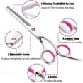 thumbnail image 4 of Hair Cutting Scissors SetHair Scissors,Hair Shears Set,Hair Cut Kit,Thinning Bangs/Barber Scissors, 4 of 5
