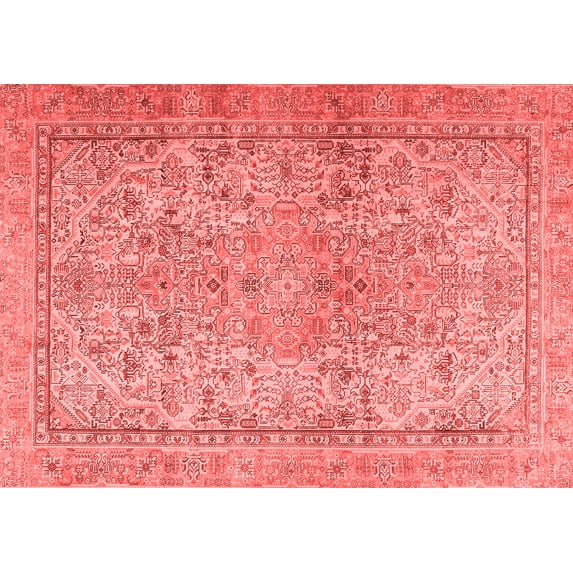 Ahgly Company Indoor Rectangle Persian Red Traditional Area Rugs, 7' x 9'