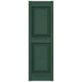 thumbnail image 3 of Ekena Millwork 12"W x 55"H Mid-America Vinyl, Standard Size Williamsburg Double Panel Shutters, w/Installation Shutter-Lok's & Matching Screws (Per Pair), 028 - Forest Green, 3 of 7