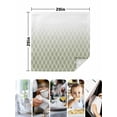 thumbnail image 4 of Sage Green Ombre Stripe Cloth Napkins Set of 8 Reusable Dinner Napkins, Modern Abstract Gradient Striped Cocktail Napkin Washable Table Napkins for Wedding/Holiday Party/Baby Shower 20"x20", 4 of 7