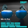 thumbnail image 2 of SG13 PRO smart Audio Glasses, Open-Ear Sound, 90-Min Battery, 75° Wide-Angle Audio, Type-C Charging, Anti-GLARE Lenses, Lightweight for Meetings & Travel, 2 of 9