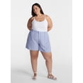 thumbnail image 2 of Terra & Sky Women's Plus Linen Blend Shorts, Sizes 0X-4X, 2 of 5