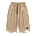 thumbnail image 5 of Bjutir Mens Shorts Casual Summer Shorts With Pockets Plus Size Pants Khaki Xl, 5 of 6