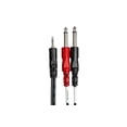 thumbnail image 3 of Cable de Conexión Estéreo Hosa Negro 3.5 mm TRS a Doble 1/4 Pulgada TS 91.50 cm 1-Pack, 3 of 4